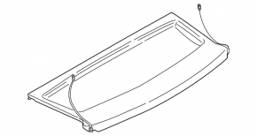 Rear Luggage Shelf BMW i3 14-20