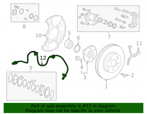 ABS sensor front left Honda Insight 19-22