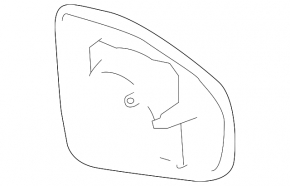 Left mirror element Lexus CT200h 11-17 heated, auto-dimming