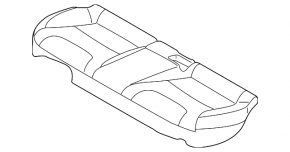 Rear row of seats 2 row Kia Niro 17-19 HEV, PHEV combined black