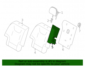 Heated rear seats, 2nd row, upper left, Kia EV6 22-24