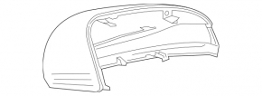 Left side mirror cover for Mercedes C-class W205 300/350e 15-21 for turn signal, blue