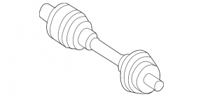 Drive axle shaft rear right Mercedes CLS-class C218 11-18