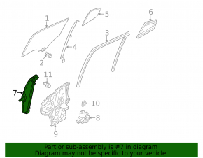 Window lifter with motor front right Mazda 3 14-18 BM