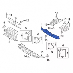 Ford Escape MK3 2013-2016 TV trim panel