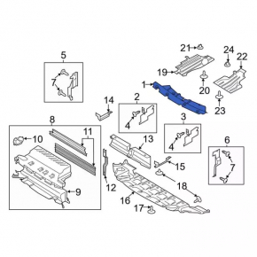 Ford Escape MK3 2013-2016 TV trim panel