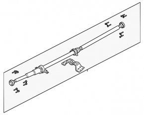 Cardan shaft cardan Ford Edge 19-24 2.7T AWD