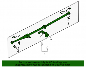 Cardan shaft cardan Ford Edge 19-24 2.7T AWD