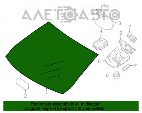 Mercedes GLA 17-20 windshield for camera
