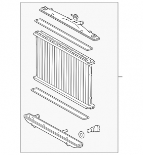 Radiator cooling water Lexus RX350 16-22 for enhanced cooling