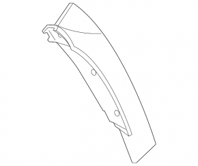 Outer Wing Light Trim Right Infiniti Q50 18-24