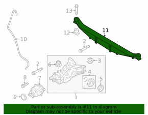 Rear axle bracket Mini Cooper Countryman R60 10-16 awd