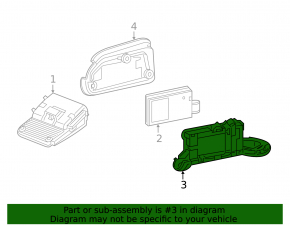 Blind Spot Sensor Mount Left Acura MDX 16-20