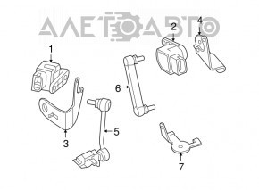 Front left body tilt sensor BMW 335i e92 07-13