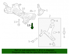 Front subframe mounting bolt (1 pc.) Hyundai Ioniq 5 22-24
