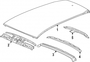 Metal roof Honda CRV 23 - without sunroof