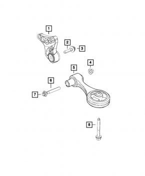 Engine mount central Fiat 500L 14- 1.4T manual transmission