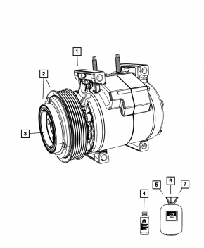 Jeep Grand Cherokee WK2 16-22 3.6 Air Conditioning Compressor
