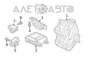Airbag Sensor Front Right Acura MDX 14-20