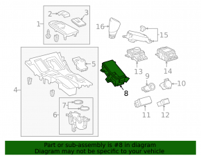 Control unit of automatic transmission modes Lexus NX300 18-21 with a parking button, with suspension adjustment