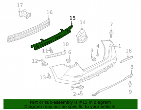 Nissan Sentra 20- Rear Bumper Absorber