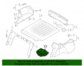 Foam trunk tray for Hyundai Sonata 20-23 HEV