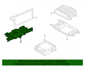 Monitor mounting bracket for the Audi A5 F5 20-25