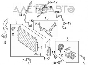 Air Conditioning Compressor Infiniti JX35 QX60 13-14