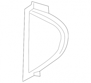 Dashboard side trim left Mercedes C-class W205 15-21 black