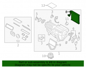 Ford Edge 15 Evaporator - with sensor
