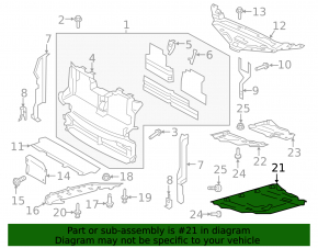 Engine protection Ford Edge 15- fwd