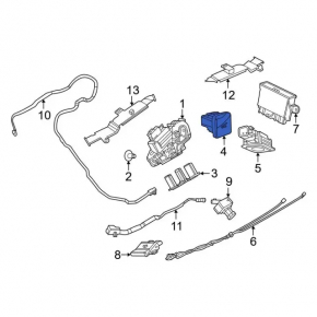 Ford Escape MK4 20- Tailgate Close Button