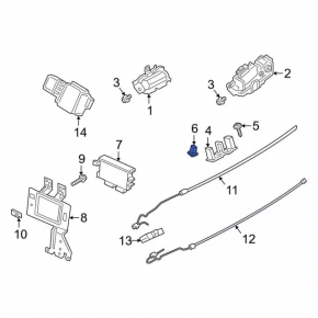 Ford Escape MK4 20- Tailgate Close Button