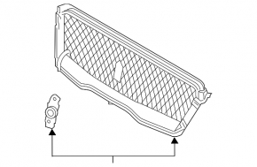 19-19 Lincoln MKC Chrome Grille