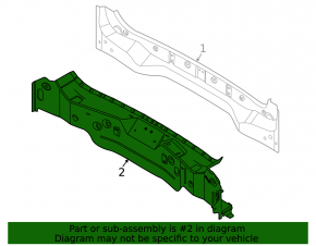 Ford Mustang Mach-E 21-23 Rear Panel Assembled 2 Parts