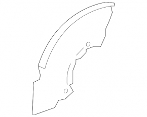 Front left brake disc cover for Land Rover Discovery 17-25