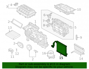 Ford Escape MK4 20-24 Evaporator with Temperature Sensor