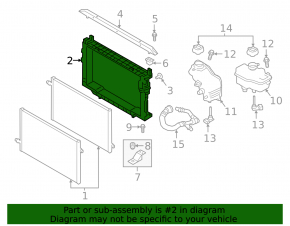 Jaguar I-Pace 19-23 radiator frame