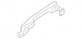 Door handle outer rear left Mazda CX-9 16-