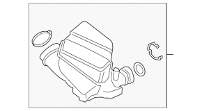 Air duct for BMW 3 G20 19- 2.0T manifold