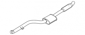 Exhaust line middle part BMW X3 G01 18-22 2.0T
