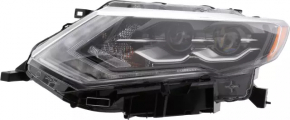 Headlight front left Nissan Rogue 17- assembled LED TYC