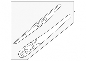 Rear wiper arm Nissan Murano 25-26