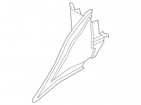 Left radiator deflector Volvo S60 14-18 rest