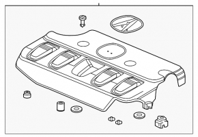 Acura ILX 13-15 Engine Cover