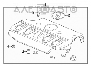 Acura ILX 13-15 Engine Cover