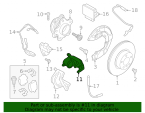 Rear right brake caliper assembly for BMW X5 G05 21-26, electric, for 345/24 mm, red