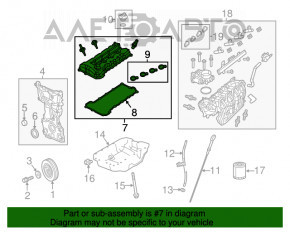 Valve cover Chrysler 200 15-17 2.4
