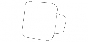 Lexus IS 11-13 Front Bumper Tow Hook Cap