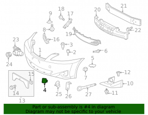 Lexus IS 11-13 Front Bumper Tow Hook Cap